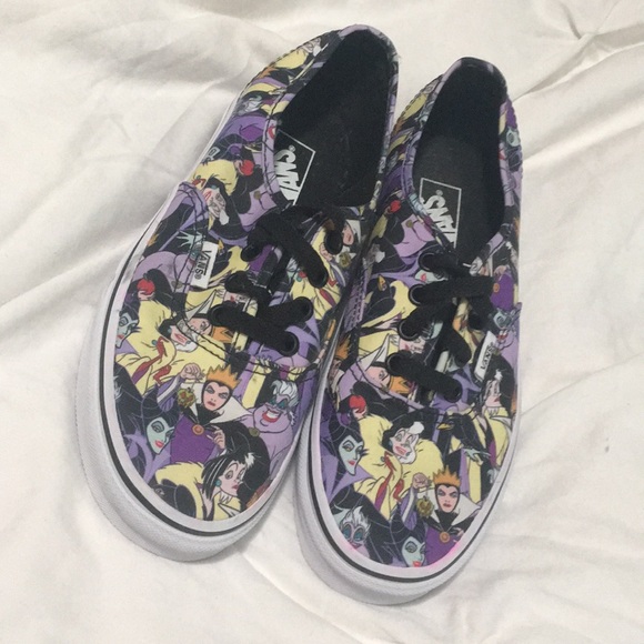 Vans Shoes - Rare print! Disney Villain Vans shoes